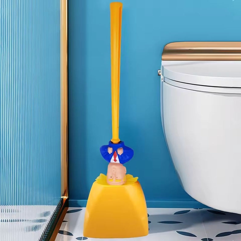 Donald Trump Toilet Brush with Holder
