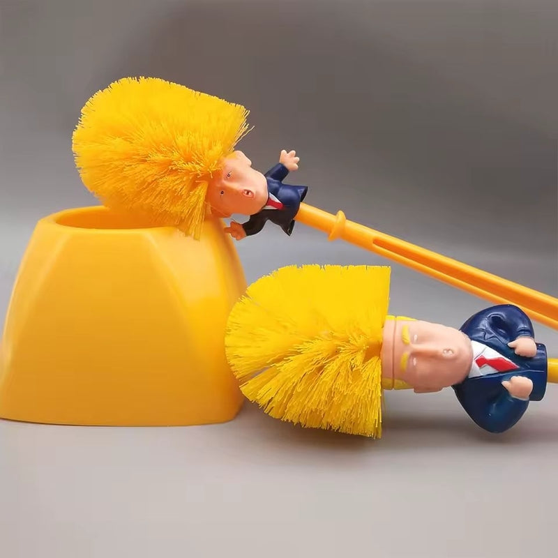 Donald Trump Toilet Brush with Holder